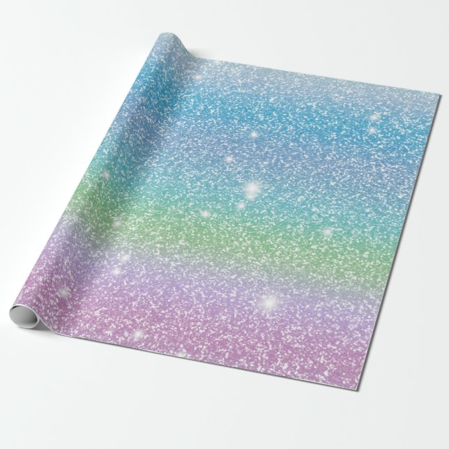 Papier Cadeau Glitterie et Starry cadeau mignon 12 (Déroulé)