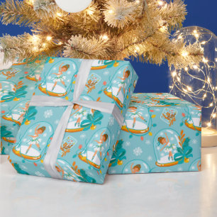 Papier Cadeau Globe des neiges de Noël Ballerina