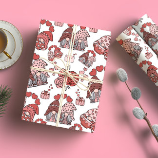 Papier Cadeau Gnome Love