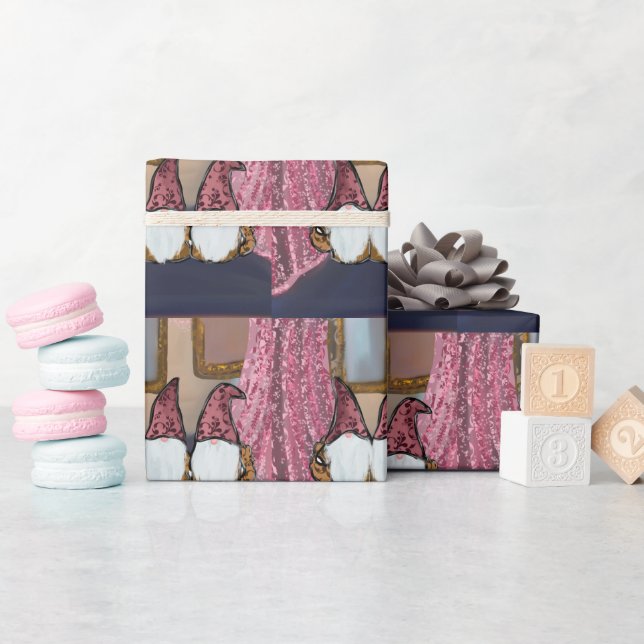 PAPIER CADEAU  GNOMES         (Baby Shower)