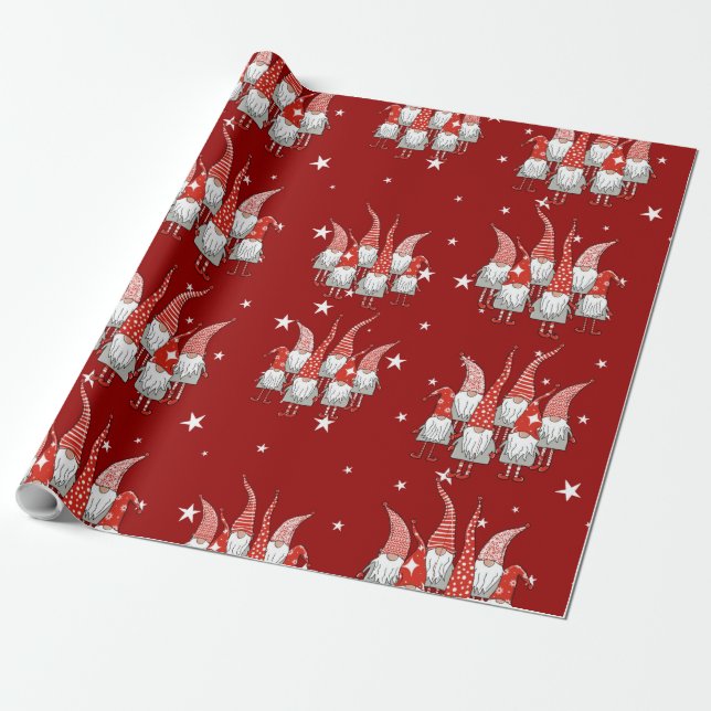 Papier Cadeau Gnomes de vacances (Déroulé)