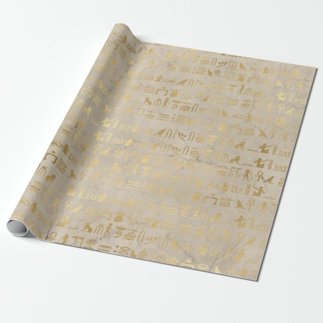 Papier Cadeau Gold Foil parti (Déroulé)