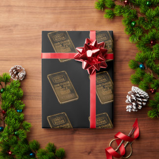 Papier Cadeau Gold Ounce Wrapping Paper