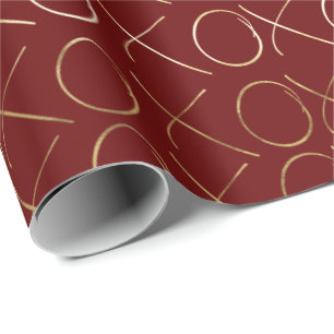 Papier Cadeau Gold Red XOXO