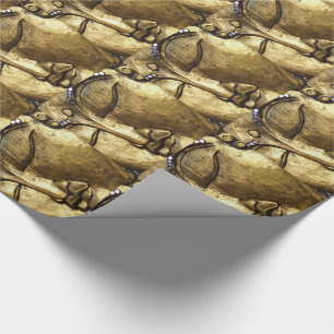 Papier Cadeau Golden Bouddha Blessing Inspirational Love