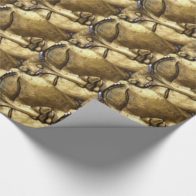 Papier Cadeau Golden Bouddha Blessing Inspirational Love (Coin)