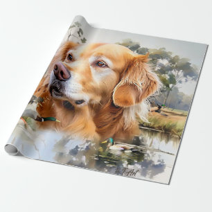 Papier Cadeau Golden Retriever
