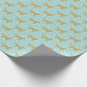 Papier Cadeau Golden retriever Puppy Spotty Chien mignon Motif
