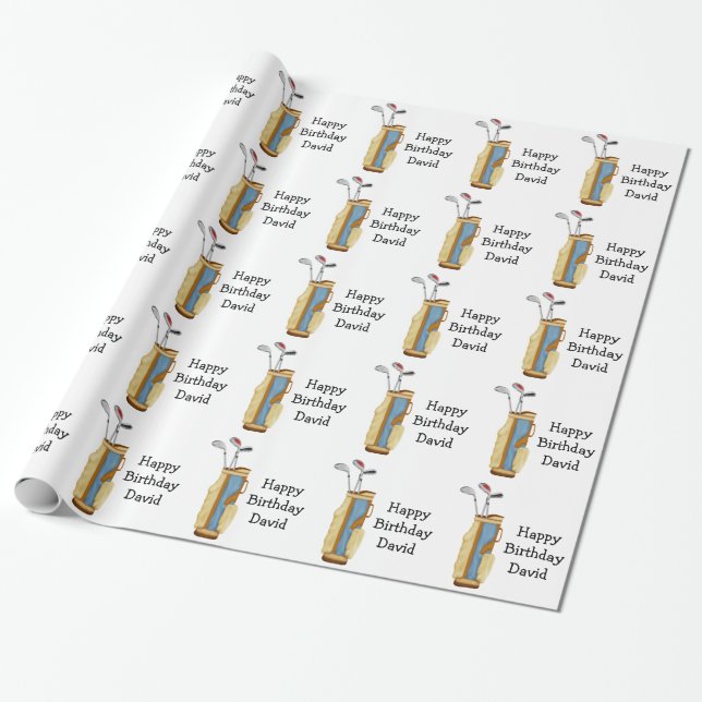 Papier Cadeau Golf (Déroulé)