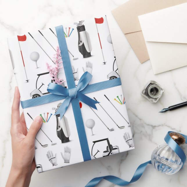 Papier Cadeau Golf Golfing Anniversaire (Cadeaux)