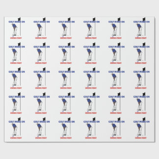 Papier Cadeau Golf Mode ON: Swing First | Funny Golfer Graphic T