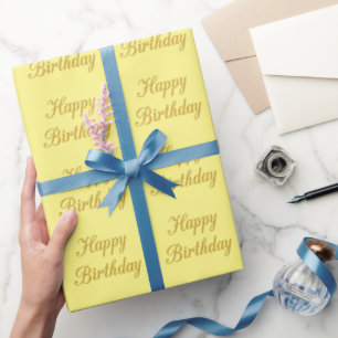 Papier Cadeau Good Morning1 Avoir un joyeux anniversaire