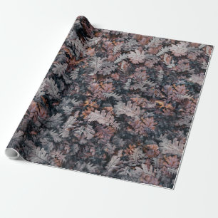 Papier Cadeau Gothique Déplaisant Cosy Automne Nuit Feuilles Aut