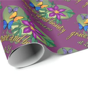Papier Cadeau Grâce et beauté à 21