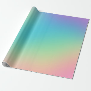 Papier Cadeau Gradient arc-en-ciel magnifique