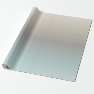Papier Cadeau Gradient de crème turquoise