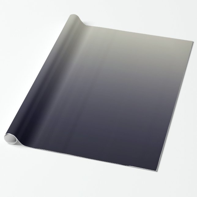Papier Cadeau Gradient noir à la mode d'Ombre (Déroulé)