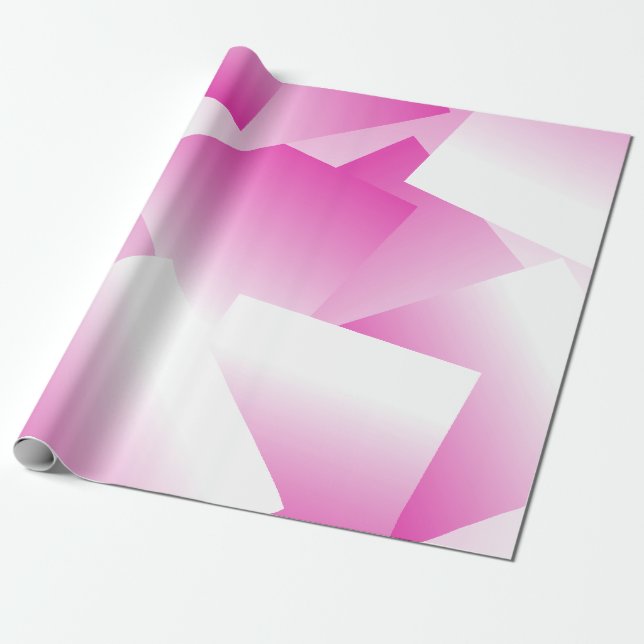 Papier Cadeau Gradient tendance rose moderne élégant Modèle cade (Déroulé)