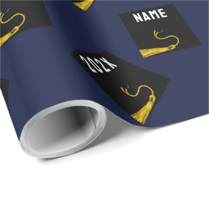 Papier Cadeau Graduation 2025 Navy Blue