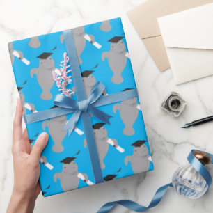 Papier Cadeau Graduation amusant animal Manatee