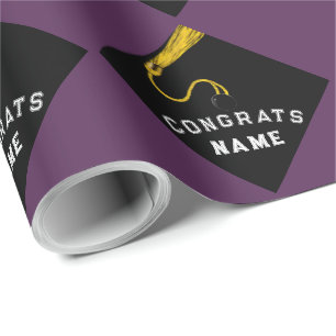 Papier Cadeau Graduation violet