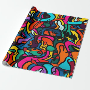 Papier Cadeau Graffiti moderne