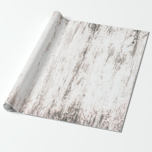 Papier Cadeau Grain de bois Blanc rustique Pays Texture Découpag
