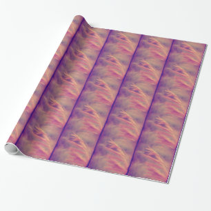 Papier Cadeau Graine d'herbe violet Art numérique de brume