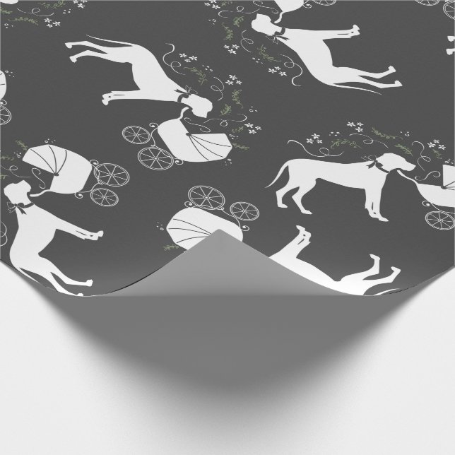Papier Cadeau Grand Chien Danse Baby shower Chien Chien Chien Ch (Coin)