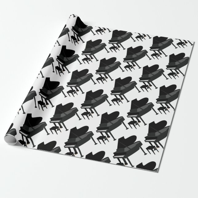 Papier Cadeau Grand dessin de piano (Déroulé)