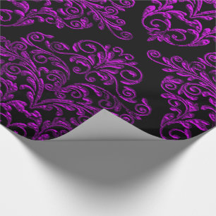 Papier Cadeau Grand Gothique II Damask Elegant Holiday