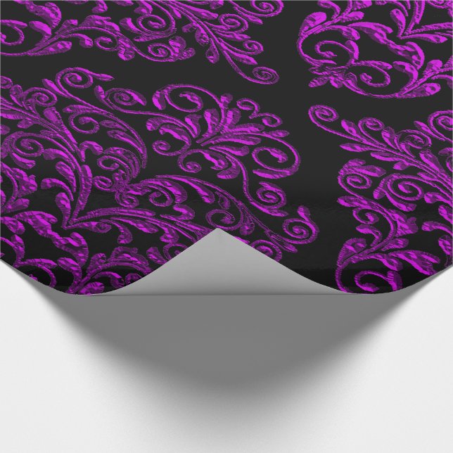 Papier Cadeau Grand Gothique II Damask Elegant Holiday (Coin)