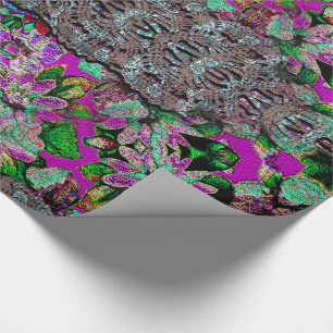 Papier Cadeau Grand joli motif de fille de Madi