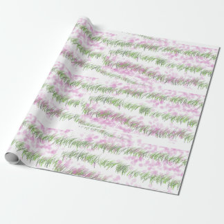 Papier Cadeau Grand papier vert de matte de conception