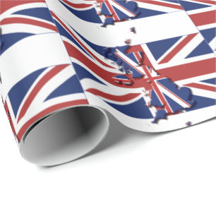 Papier Cadeau Grande Bretagne   Royaume-Uni   UNION JACK