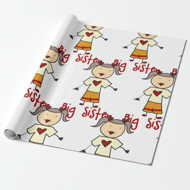 Papier Cadeau Grande soeur (Déroulé)