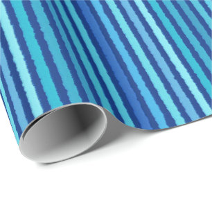 Papier Cadeau Grandes calcaires - Cobalt et bleu ciel