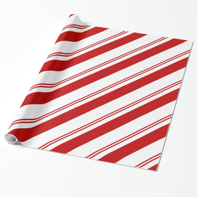 Papier Cadeau Grandes menthe poivrée (Déroulé)