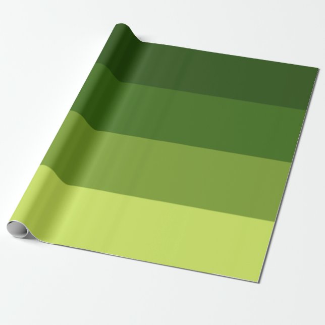 Papier Cadeau Grandes surfaces vertes (Déroulé)
