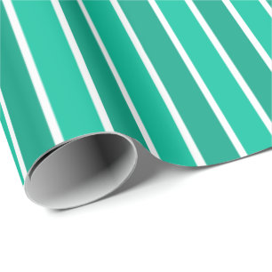 Papier Cadeau Grandes turquoises et blanches