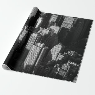 Papier Cadeau Grands immeubles et gratte-ciel ombragés
