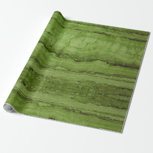 Papier Cadeau Granite abstrait vert motif en marbre de pierre