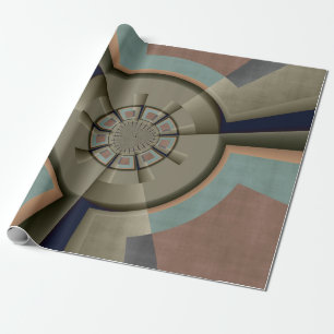 Papier Cadeau Graphique d'art fractal de l'harmonie des couleurs