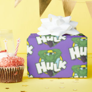 Papier Cadeau Graphique du personnage et du nom de Hulk
