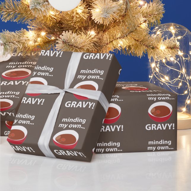 Papier Cadeau Gravy Minant Mon Propre Aliment Gravy (Vacances)