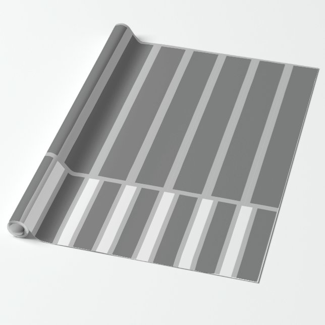 PAPIER CADEAU GRAY MODERNE CLAIR (Déroulé)