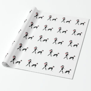 Papier Cadeau Great dane et fille