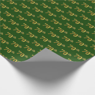 Papier Cadeau Green, Faux Gold 70e (Seveneth)
