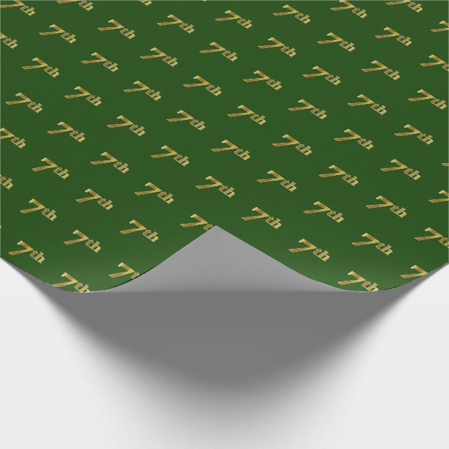Papier Cadeau Green, Faux Gold 7e (Septième) (Coin)
