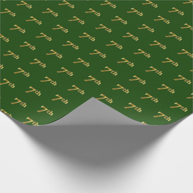 Papier Cadeau Green, Faux Gold 7e (Septième) (Coin)